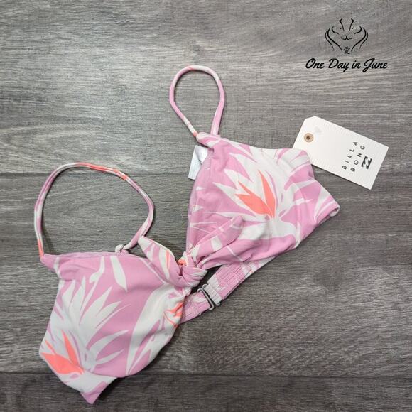 Billabong Another Paradise Knot Front Bikini Top Size M - Picture 3 of 5